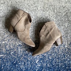 Suede booties